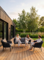 Barths Torino loungeset 3-delig - Antraciet