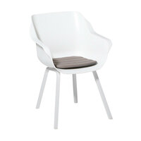 Madison modern 40x40 cm dining zitkussen panama - taupe 
