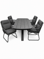 Sens-Line Irene/Bradford 220cm 5-delige dining tuinset 