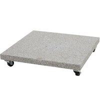 Siena Garden Fagus N+ Zweefparasol &Oslash;350 cm &ndash; Taupe &ndash; Incl. Verrijdbare Betonvoet 90 kg