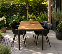 Hartman Amalia/Silencio 5-delige diningset zwart