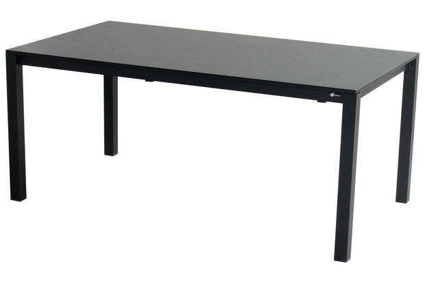 Hartman Matteo Uitschuifbare Tuintafel - Aluminium - Zwart - 180x90 - 250x90x74cm