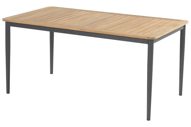 Hartman Silencio Dining Tuintafel - Aluminium - Antraciet - 160x90x74cm
