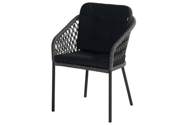 Hartman Hera Rope Dining Tuinstoel - Antraciet - 58x62x79cm