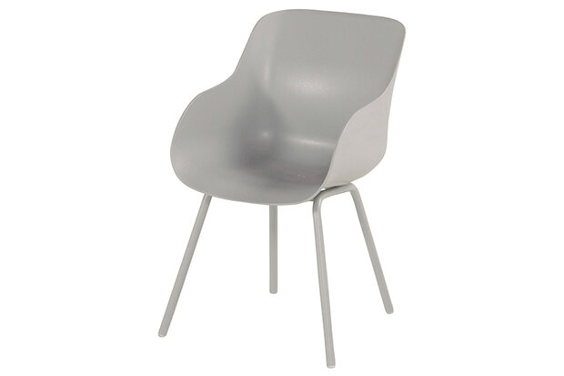 Sophie Rondo Organic Chair Diningstoel - Kunststof - Misty Grey