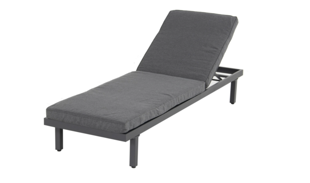 Hartman Aveiro Ligbed Ligbed - Aluminium - Antraciet - 195x63x26cm