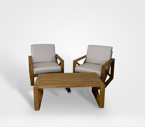 Hartman Rhodos 3-delige loungeset