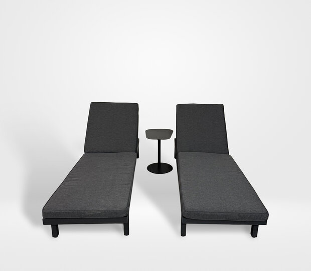 Hartman Aveiro Ligbedden Set van 2 met Boris Bijzettafel