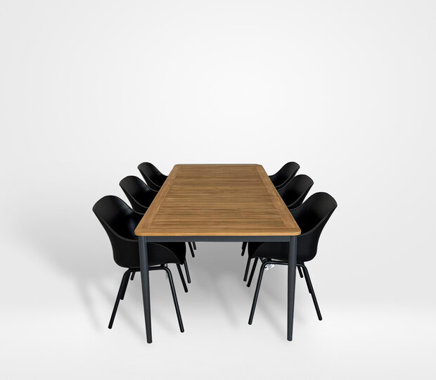 Hartman Sophie Rondo Elegance / Silencio 7-delige diningset - Mahogany