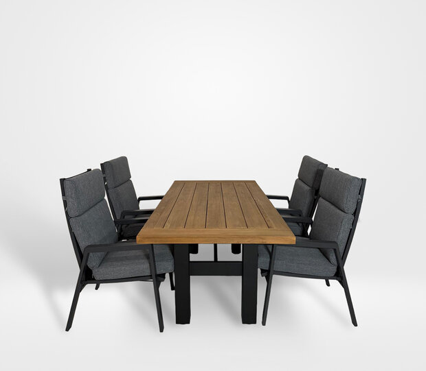 Hartman Yasmani/Milano 5-delige diningset 