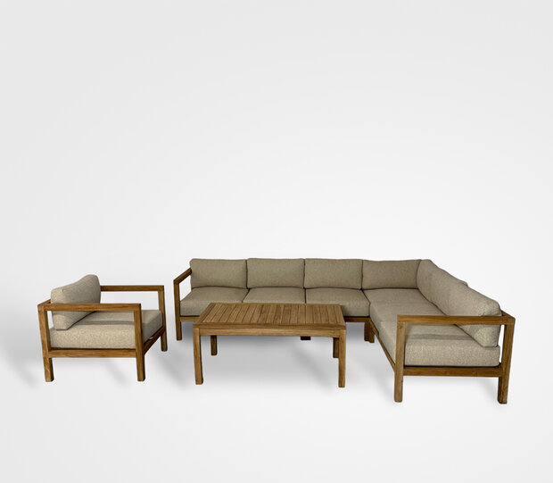 Hartman Adora 6-delige Loungeset - taupe- speciale prijs