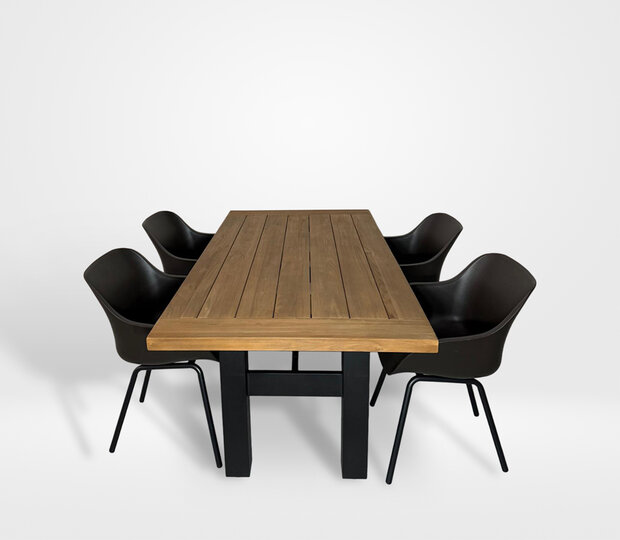 Hartman Sophie Rondo Elegance/Yasmani 5-delige diningset - mahogany