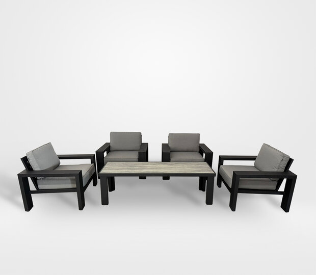 Hartman Titan 5-delige loungeset - Loungetafel Groot