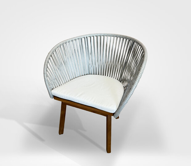Timbra El Rondo Dining Tuinstoel  - Teak - Rope