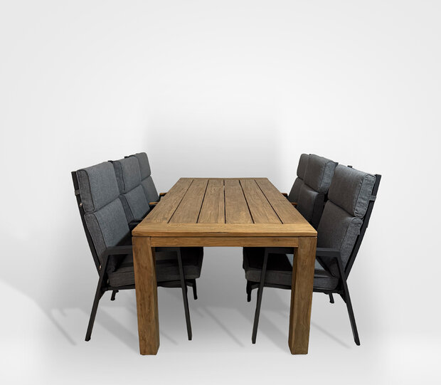 Sens-Line Milano/Bellusco 220 cm 7-delige dining tuinset