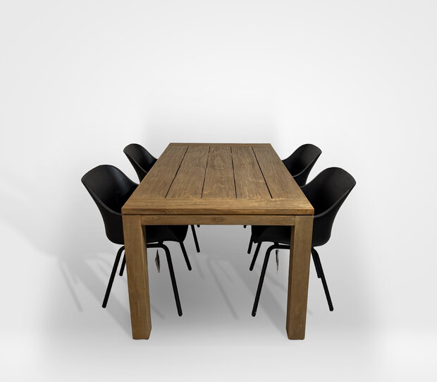 Hartman Sophie Rondo Elegance/Bairo 180 cm 5-delige dining tuinset