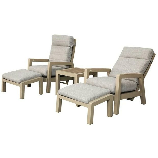 Sens-Line Valerie duo relax 5 delige loungeset- sand