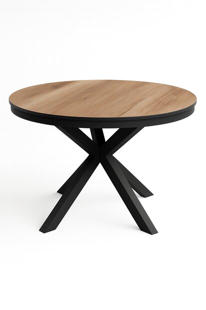 Sens-Line Milano HPL &Oslash;120cm dining tuintafel - woodcolor