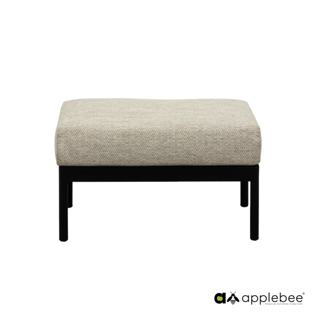 Apple Bee Condor ottoman - Black - (incl. Bee Wett cushion Natural Oak)