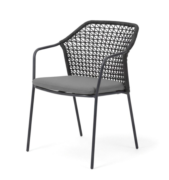 Barths Burano dining tuinstoel - antraciet