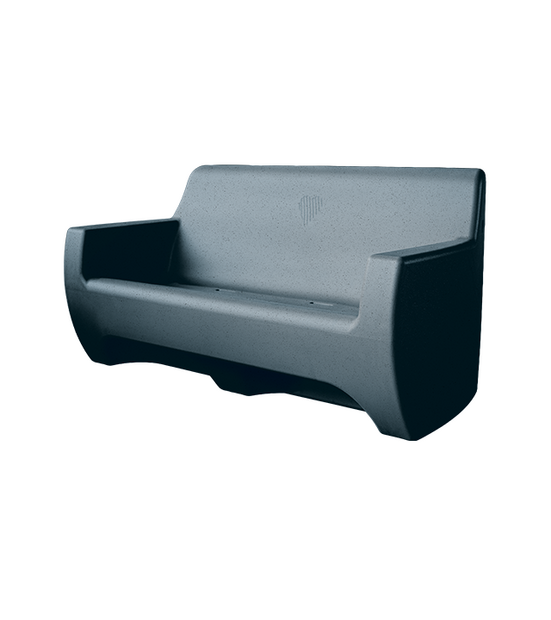 Happy Sofa waterbank 168cm - antraciet (incl. pomp en aansluitset)