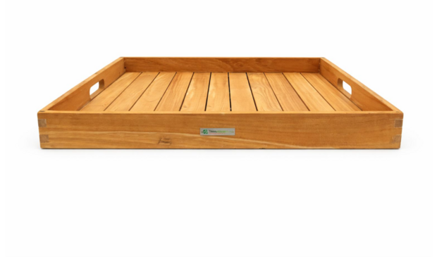 Tuinzitters Anna dienblad 60x60cm - Teak