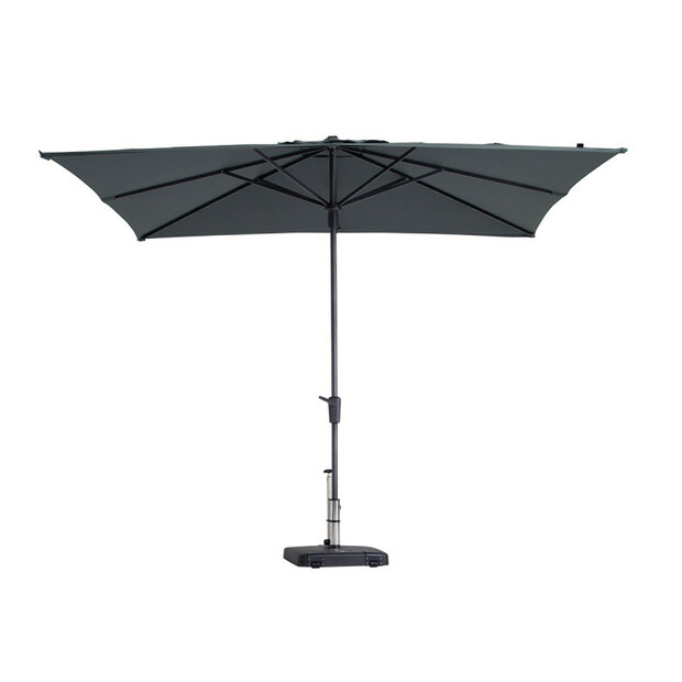 Madison Syros Luxe stokparasol 280 &times; 280 cm &ndash; Grey (excl. voet)