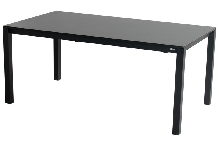 Hartman Matteo Uitschuifbare Tuintafel - Aluminium - Zwart - 180/250x100x74 cm
