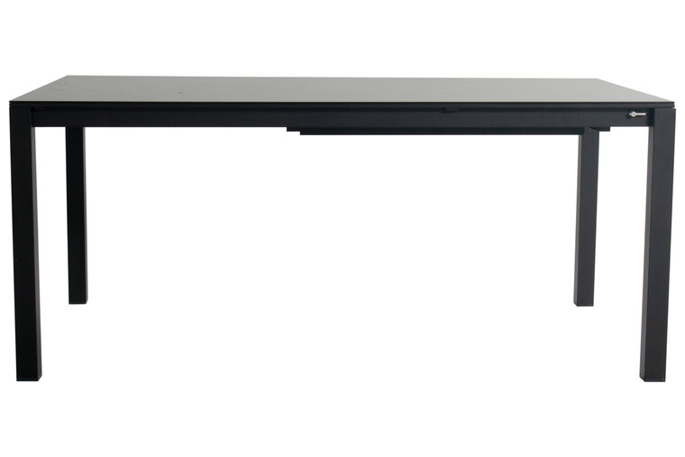 Hartman Matteo Uitschuifbare Tuintafel - Aluminium - Zwart - 180/250x100x74 cm