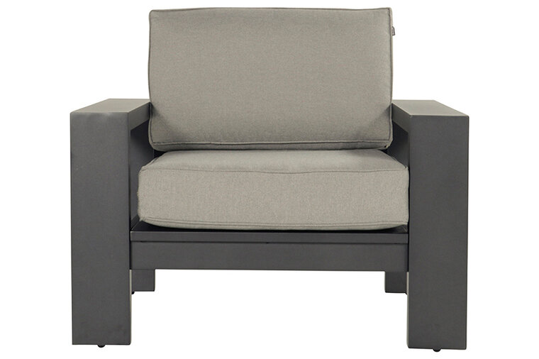 Hartman Titan Loungestoel - Aluminium - Grijs - 101x85x80cm