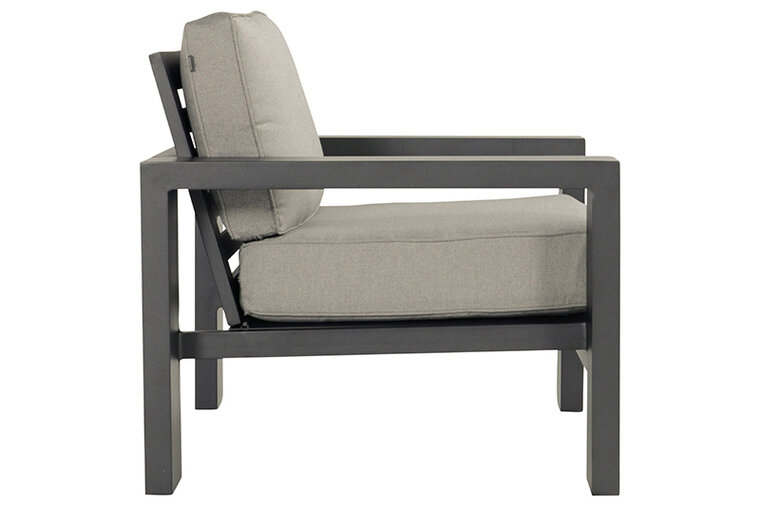 Hartman Titan Loungestoel - Aluminium - Grijs - 101x85x80cm
