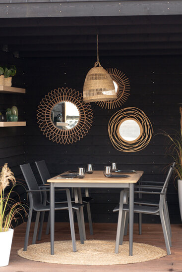 Hartman Silencio Dining Tuintafel - Aluminium - Antraciet - 160x90x75cm