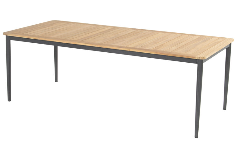 Hartman Silencio Aluminium Dining Tuintafel - Teak - 220x100x74cm