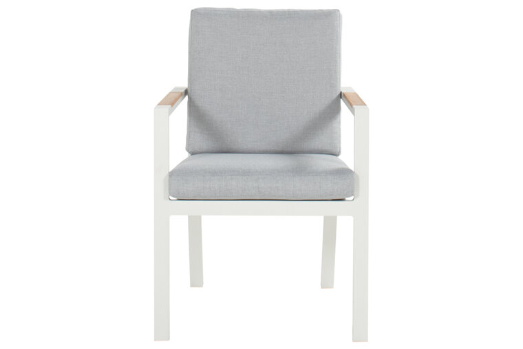 Hartman Breeze Dining Tuinstoel - Aluminium - Wit - 58x66x85cm