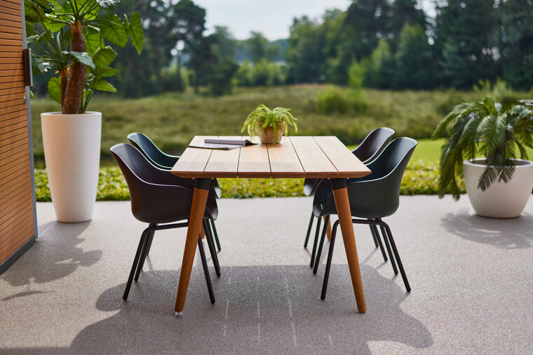 Hartman Sophie Rondo Elegance Diningstoel - Kunststof - Bruin - 49x58x84cm