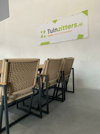 Hartman Lovina 7-delige diningset zwart