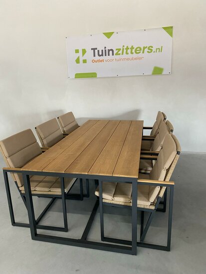 Hartman Lovina 7-delige diningset zwart