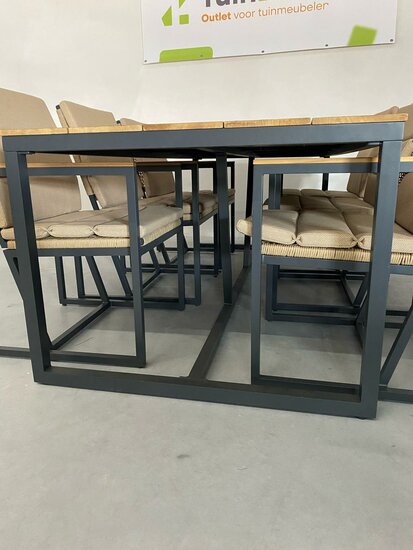 Hartman Lovina 7-delige diningset zwart