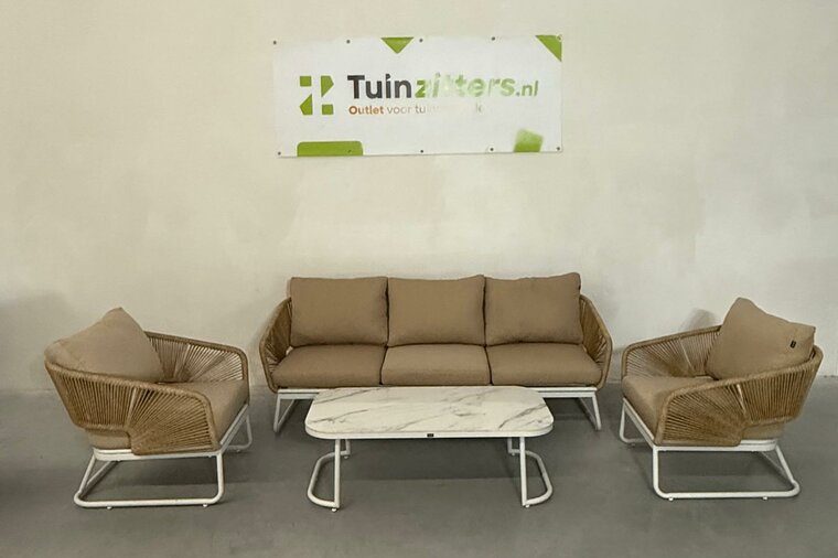 Hartman Corsica 4-delige Loungeset - Wit