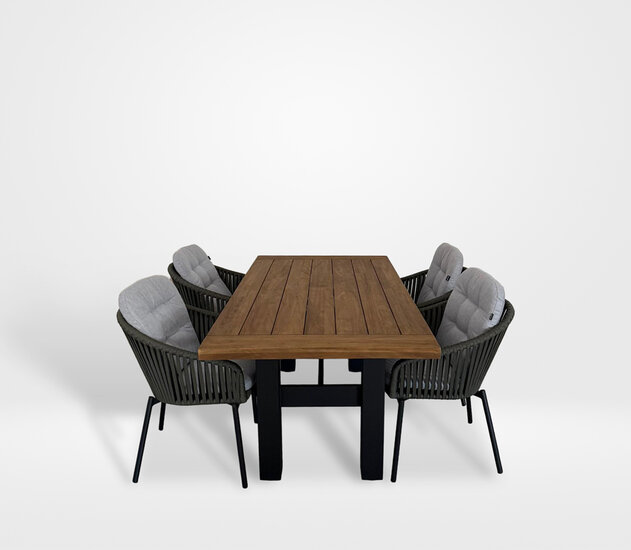 Hartman Arezzo/Yasmani 5-delige diningset