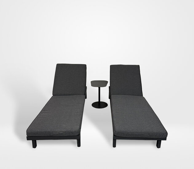 Hartman Aveiro Ligbedden Set van 2 met Boris Bijzettafel