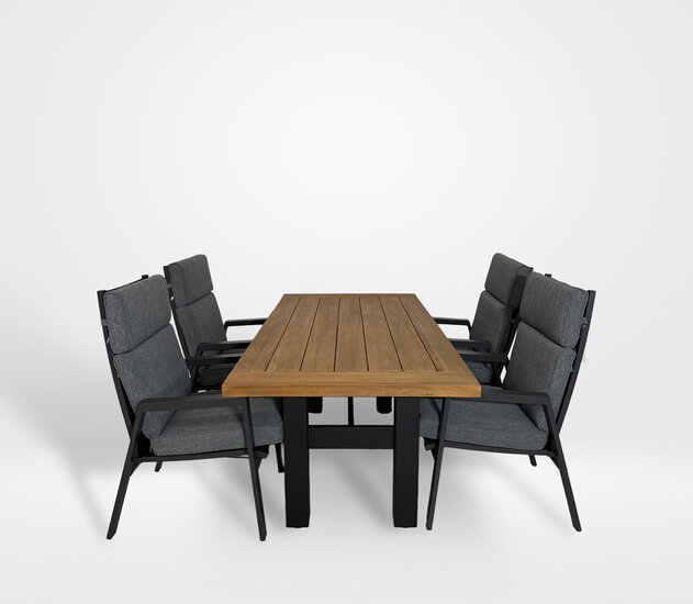 Hartman Yasmani/Milano 5-delige diningset 