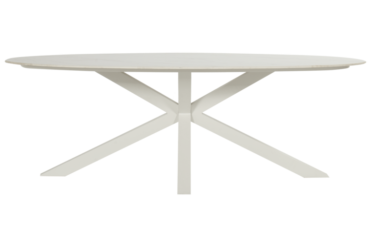 Hartman Xander Ovale Tuintafel &ndash; 220x120 cm - Wit (showmodel)