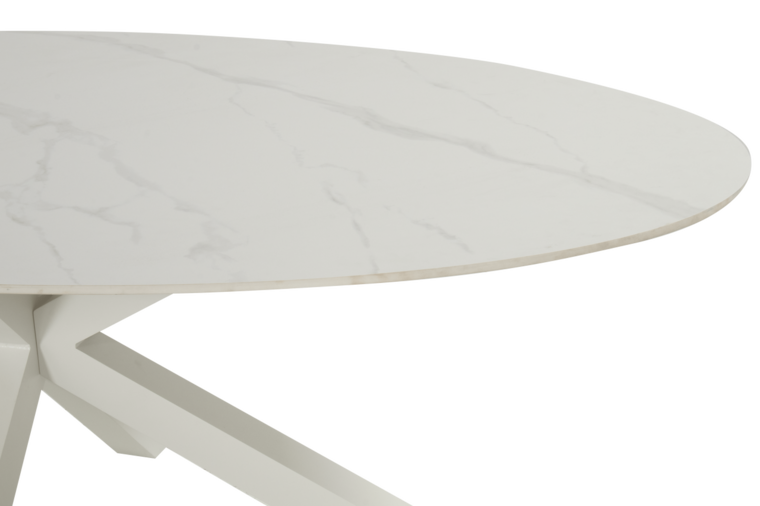 Hartman Xander Ovale Tuintafel &ndash; 220x120 cm - Wit (showmodel)