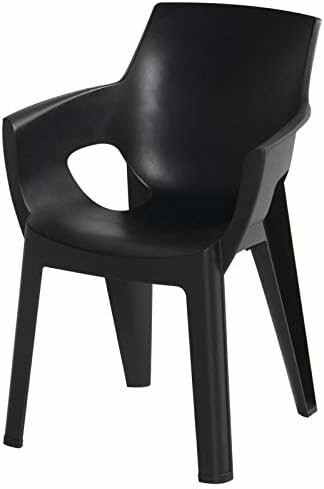 Hartman Ivy Stapelbare Tuinstoel Carbon Black