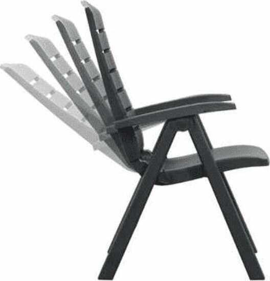 Hartman Florion SL Royal Grey - Set van 2 Stuks - Verstelbare Tuinstoel - 5 Standen Verstelbaar 
