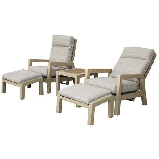Sens-Line Valerie duo relax 5 delige loungeset- sand