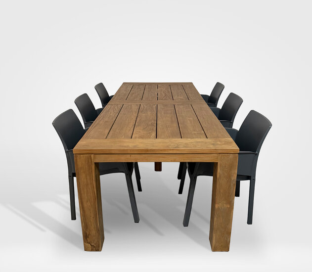 Hartman Evelyn Xerix / Bellusco 240 cm &ndash; 7-delige dining tuinset
