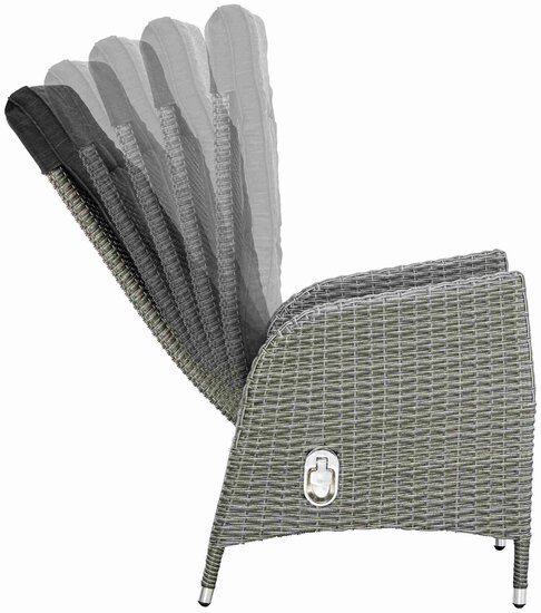 Solterra - Meloneras - dining tuinstoel verstelbaar - wicker (incl. Kussen)