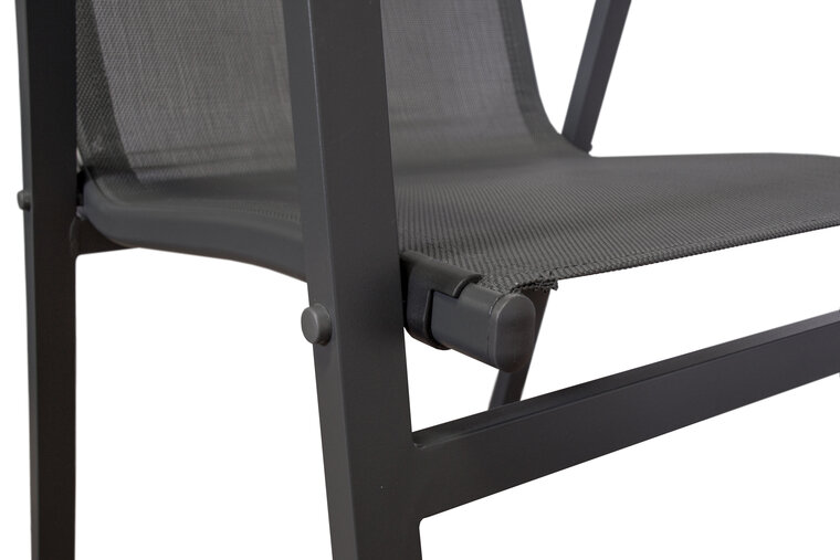 Sens-Line Houston stapelbare tuinstoel - Aluminium 